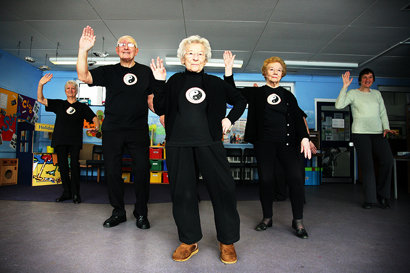 Tai Chi group on the European Year of Active Ageing. <br />Photo for Berkshire Age UK. <br />UNITED KINGDOM, Reading | 2012